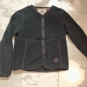 Herschel supply company black fleece zip up jacket. EUC!